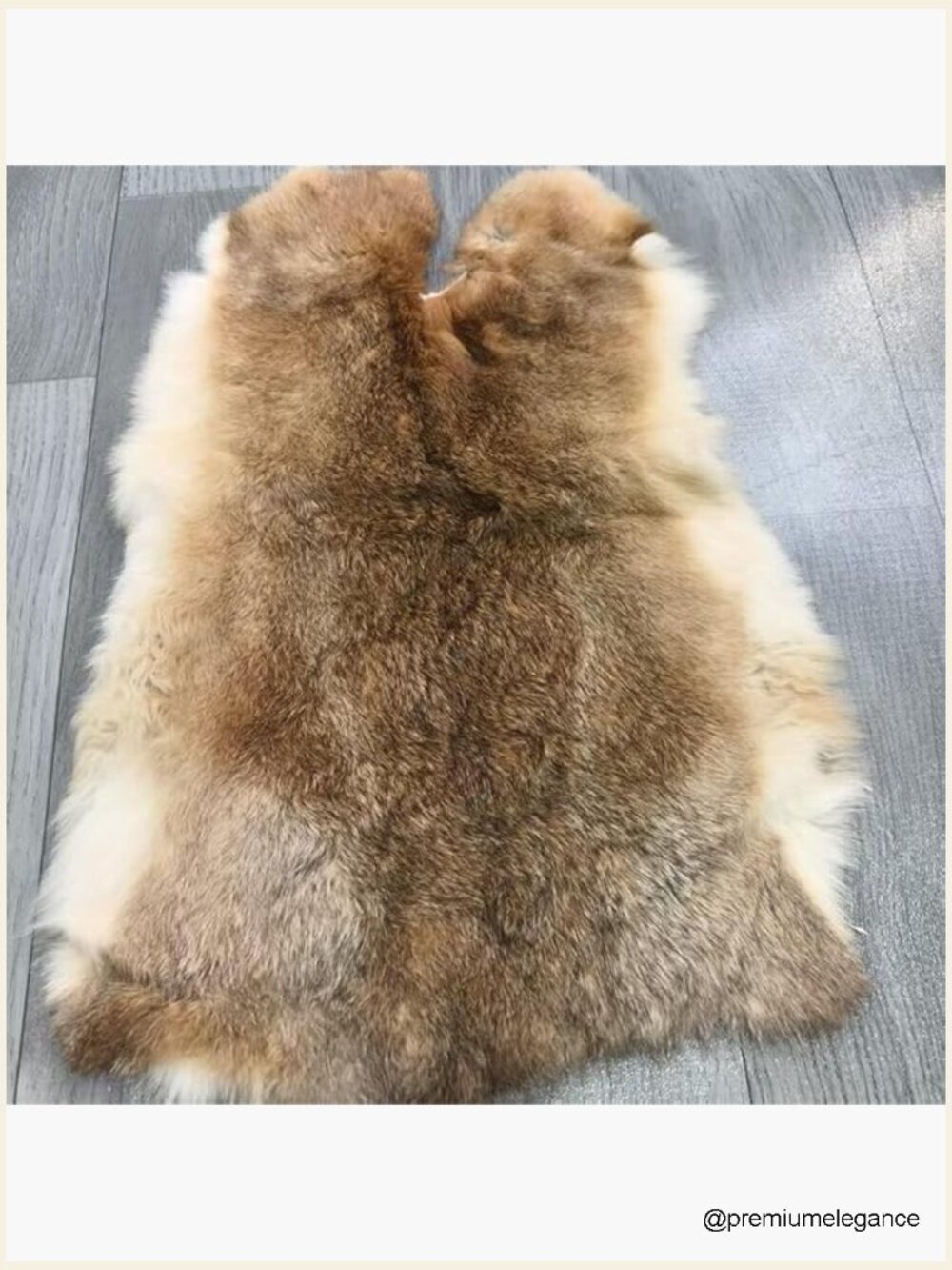 Natural Rabbit Fur Hide Pelt 12x14 Tanning Craft Sewing Leather